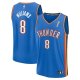 Youth #8 Jalen Williams Oklahoma City Thunder 2025 NBA Finals Champions Fast Break Replica Player Blue Icon Edition Jersey