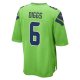 Men's Seattle Seahawks Quandre Diggs Nike Neon Green  Game Jersey