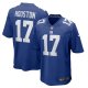 Men's New York Giants Dennis Houston Nike  Royal Team Game Jersey