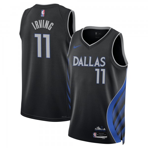 Men's Unisex Dallas Mavericks #11 Kyrie Irving Nike Black 2025/26 Swingman City Edition Jersey