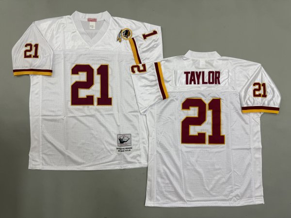 Men's Washington Commanders #21 Sean Taylor White Jersey