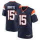Men's Nike #15 Nik Bonitto Navy Denver Broncos Alternate Game Jersey