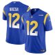Men's Nike #12 Puka Nacua Royal Los Angeles Rams Vapor F.U.S.E. Limited Player Jersey