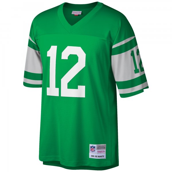 Men's New York Jets Joe Namath Mitchell & Ness Green Big & Tall 1968 Retired Player Replica Jersey