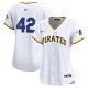 Women's Pittsburgh Pirates  Nike White 2024 Jackie Robinson Day Home Limited Jersey