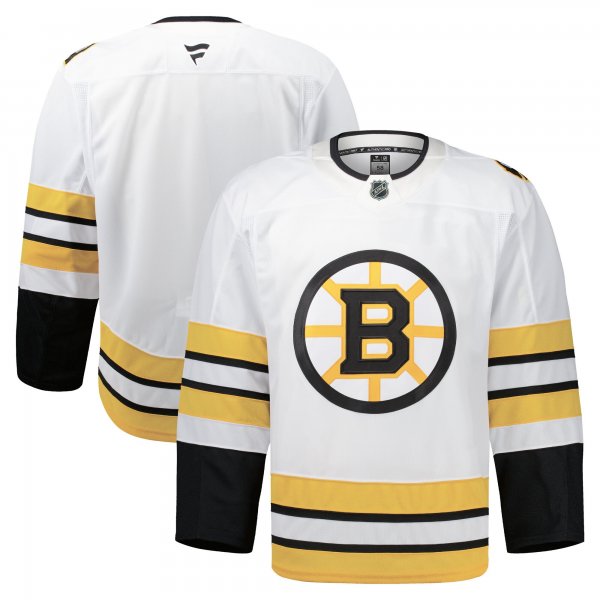 Men's Boston Bruins White Away Authentic Pro Jersey