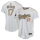 Youth #17 Shohei Ohtani Los Angeles Dodgers Nike 2025 Gold Collection Limited White Jersey