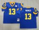 Men's Los Angeles Rams #13 Kurt Warner Royal Mitchell & Ness Jersey