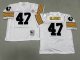 Men's Pittsburgh Steelers #47 Mel Blount White Jersey
