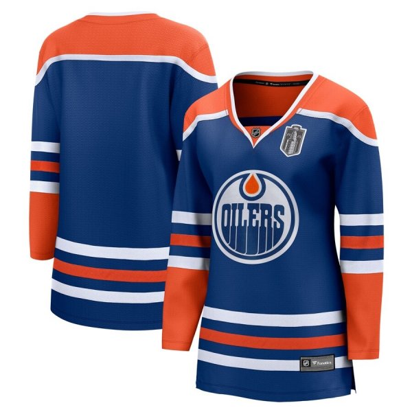 Women's Edmonton Oilers Fanatics 2025 Stanley Cup Final Home Breakaway Royal Jersey
