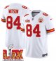 Youth Kansas City Chiefs #84 Justin Watson White Super Bowl LIX F.U.S.E. Vapor Limited Stitched Jersey