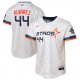 Youth #44 Yordan Alvarez Houston Astros Nike 2025 City Connect Limited Player White Jersey