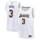 Men's Los Angeles Lakers Anthony Davis Fanatics White Fast Break Replica Player Jersey - Association Edition