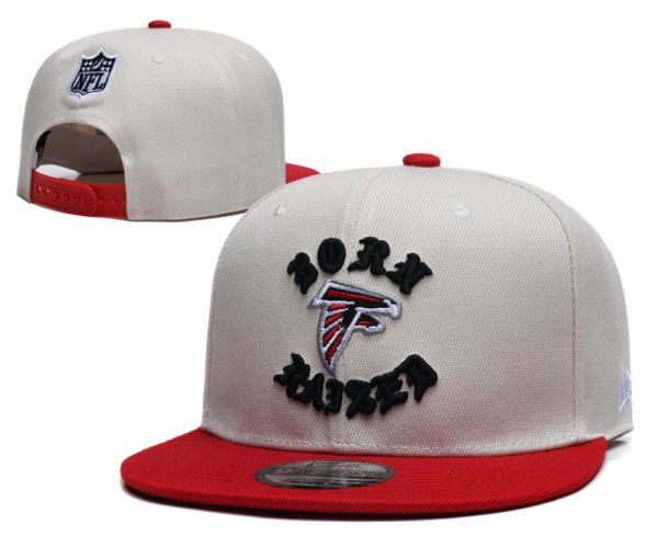 Atlanta Falcons Off White and Red Cap