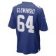 Men's New York Giants Mark Glowinski Nike Royal Game Player Jersey
