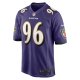 Men's Baltimore Ravens Broderick Washington Nike Purple Game Player Jersey