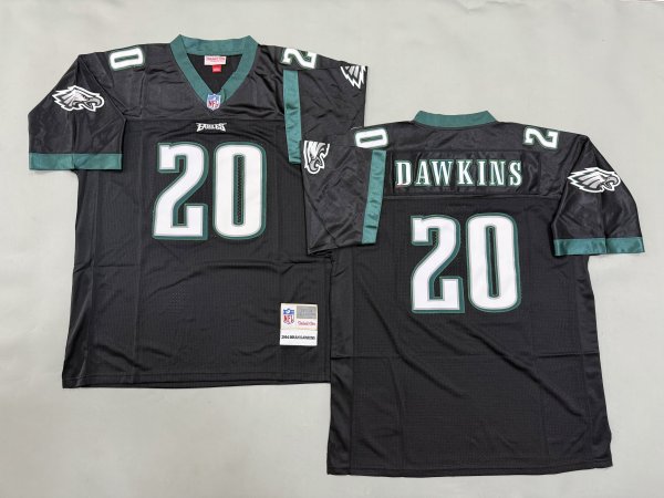 Men's Philadelphia Eagles #20 Brian Dawkins Black Jersey