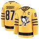 Men's Pittsburgh Penguins #87 Sidney Crosby Gold Alternate Premium Player Jersey