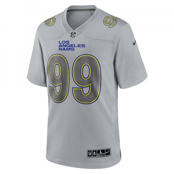 Men's Los Angeles Rams Aaron Donald Nike Gray Atmosphere Fashion Game Jersey