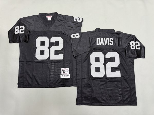 Men's Las Vegas Raiders #82 Al Davis Black Mitchell & Ness Jersey