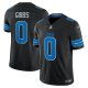 Men's #0 Jahmyr Gibbs Detroit Lions Nike 2nd Alternate Vapor F.U.S.E. Limited Black Jersey