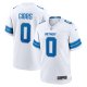 Men's Detroit Lions #0 Jahmyr Gibbs Nike White Game Player Jersey