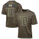 Youth #10 Bo Nix Denver Broncos Nike 2025 Salute to Service Game Olive Jersey