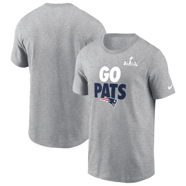 Men's New England Patriots Nike Heather Gray Super Bowl LX Fast As Fast Gets T-Shirt