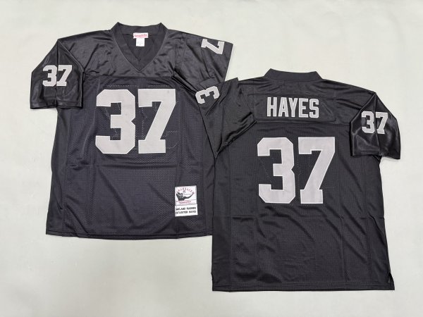 Men's Las Vegas Raiders #37 Lester Hayes Black Mitchell & Ness Jersey