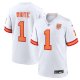 Men's '76 Tampa Bay Buccaneers #1 Rachaad White Nike White 50th Season Game Jersey