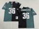 Men's Philadelphia Eagles #36 Brian Westbrook Black and Green Jersey