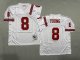 Men's #8 Steve Young San Francisco 49ers White Jersey