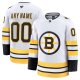 Men's Boston Bruins White Away Premium Custom Jersey