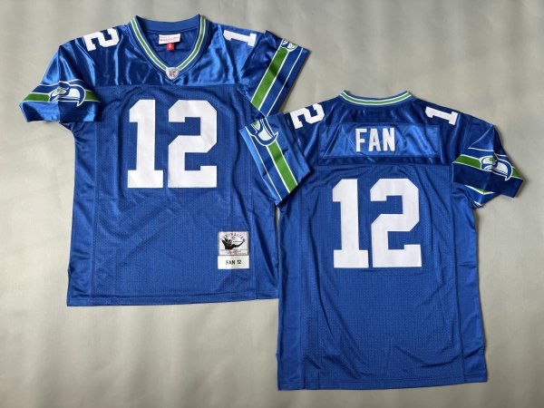 Men's #12 Fan Royal Seattle Seahawks Blue Jersey
