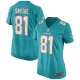 Women's Miami Dolphins Durham Smythe Nike Aqua Game Jersey