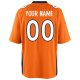 Youth Denver Broncos Nike Orange Custom Game Jersey