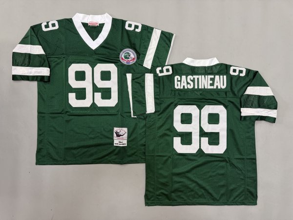 Men's New York Jets #99 Mark Gastineau Green Jersey