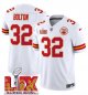 Youth Kansas City Chiefs #32 Nick Bolton White Super Bowl LIX F.U.S.E. Vapor Limited Stitched Jersey