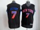 Men's New York Knicks #7 Carmelo Anthony Black Stitched Vibe NBA Jersey
