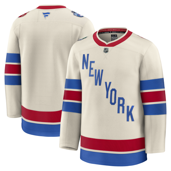 Men's New York Rangers Fanatics Beige 2026 NHL Winter Classic Premium Jersey