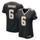Women's New Orleans Saints #6 Tyler Shough Nike Black Game Jersey