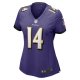 Women's Baltimore Ravens Kyle Hamilton Nike Purple Player Game Jersey