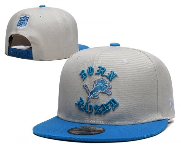 Detroit Lions Off White and Blue Cap