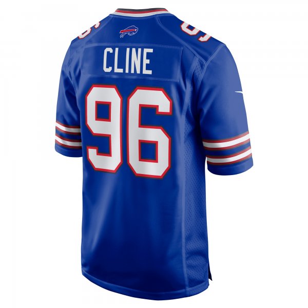 Men's Buffalo Bills Kameron Cline Nike  Royal Team Game Jersey