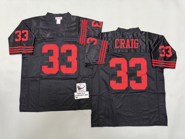 Men's #33 Roger Craig San Francisco 49ers Black Jersey
