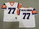 Men's Denver Broncos #77 Karl Mecklenburg White Mitchell & Ness Jersey