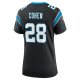 Women's Carolina Panthers Tarik Cohen Nike  Black  Game Jersey