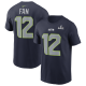 Men's Seattle Seahawks 12s Nike College Navy Super Bowl LX Patch T-Shirt