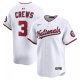 Men's Washington Nationals Dylan Crews #3 Nike White MLB Jersey