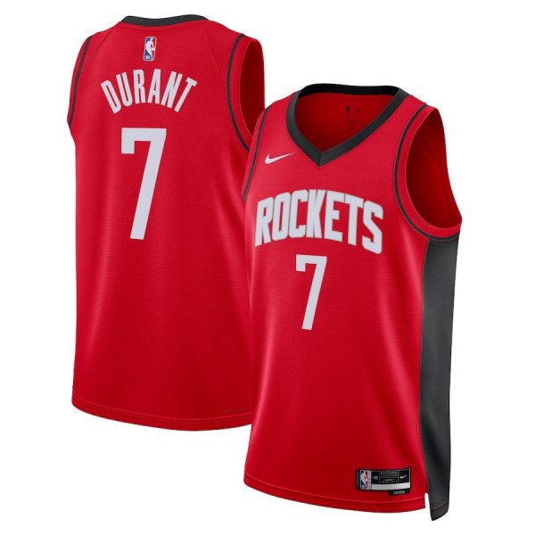 Men's Unisex Houston Rockets #7 Kevin Durant Nike Red Swingman Player Icon Edition Jersey